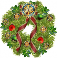 Rotary Christmas wreath